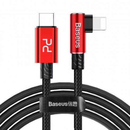 Baseus MVP Elbow USB Type C Power Delivery / Lightning Cable PD 18W 1m red (CATLMVP-A09)