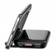 Baseus Mini S Bracket Power Bank 10000mAh 18W with Wireless Charger Qi 10W black (PPXFF10W-01)
