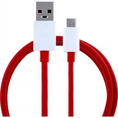 Καλώδιο Data OnePlus D301 USB-C male - USB-A male 1m (Bulk) red