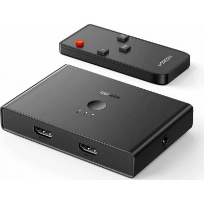 Ugreen 2 x 4 HDMI2.0 Switch with Optical Audio and 3.5mm (70690)