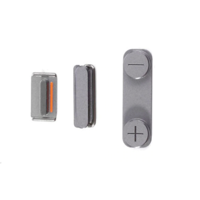 Πλήκτρα Power On/Off + Έντασης + Σίγασης για iPhone 5s Γκρι