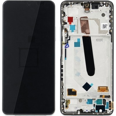 Γνήσια Οθόνη LCD με Μηχανισμό Αφής και Πλαίσιο για Xiaomi Mi 11X/11X Pro/11i 5600050K1100 (Service Pack) - Χρώμα: white