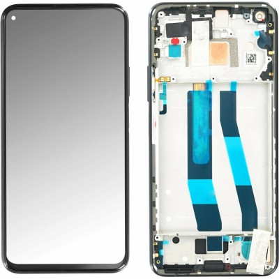 Γνήσια Οθόνη Και Μηχανισμός Αφής Με Πλαίσιο Μαύρο Xiaomi Mi 11 Lite 4G 56000B0K9A00 (Service Pack)
