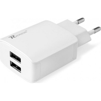 xReverse U21 2x USB Charger 2A + microUSB 1m cable White