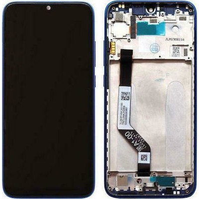 Γνήσια Οθόνη LCD με Μηχανισμό Αφής και Πλαίσιο για Xiaomi Redmi Note 7 5610100140C7 (Service Pack) - Χρώμα: gradient blue