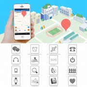 Q80 Παιδικό Smart Watch με Οθόνη, GPS Tracker, υποστήριξη SIM για IOS και Android - Μπλε