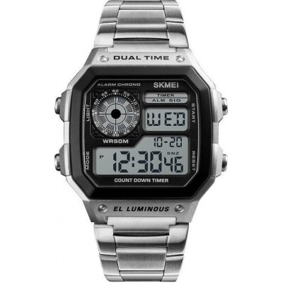 SKMEI 1335 Ρολόι χειρός ανδρικό Ασημί