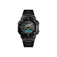 SKMEI 1370 Ρολόι χειρός ανδρικό Μαύρο