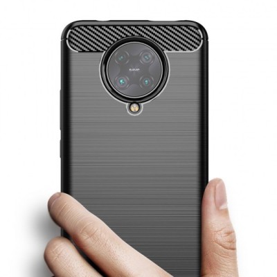 Carbon Back Cover Μαύρη (Poco F2 Pro)