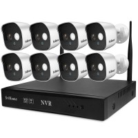 Sricam NVS-002 (8 Channel) Ολοκληρωμένο Σύστημα CCTV- US ADAPTER 