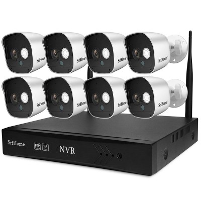 Sricam NVS-002 (8 Channel) Ολοκληρωμένο Σύστημα CCTV- US ADAPTER 