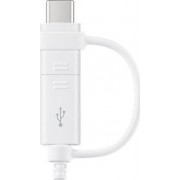 Samsung 2in1 cable USB - microUSB - USB-C 1,5 m white