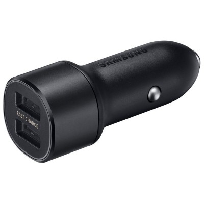 Samsung car charger 2x USB 15W black