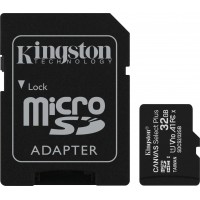 Kingston memory card microSDHC Canvas Select Plus (32GB | class 10 | UHS-I | 100 MB/s) + adapter