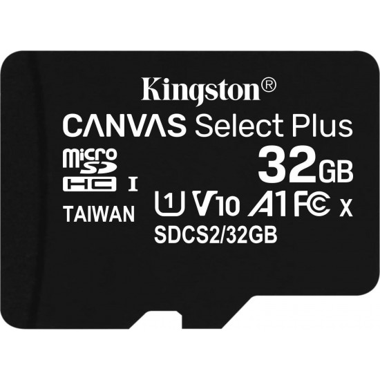 Kingston memory card microSDXC Canvas Select Plus (32GB | class 10 | UHS-I | 100 MB/s)