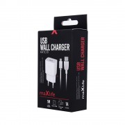 Maxlife MXTC-01 charger 1x USB 1A whIte + microUSB 1m cable