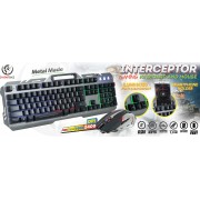Rebeltec Interceptor Σετ Ενσύρματο Πληκτρολόγιο και Ποντίκι Gaming