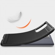 Nexeri Silicone Armored Carbon Case for Xiaomi Redmi Note 10 Pro black