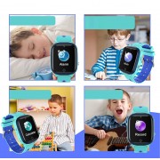 Q13 Αδιάβροχο Παιδικό Ρολόι με GPS Tracker, Camera, Voice Chat, Touch Screen - Μπλε