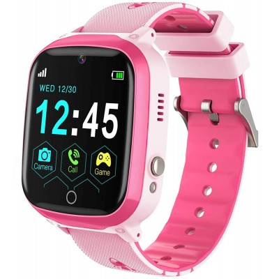 Q13 Αδιάβροχο Παιδικό Ρολόι με GPS Tracker, Camera, Voice Chat, Touch Screen - Ροζ