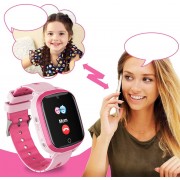 Q13 Αδιάβροχο Παιδικό Ρολόι με GPS Tracker, Camera, Voice Chat, Touch Screen - Ροζ