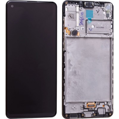 Γνήσια Οθόνη LCD με Μηχανισμό Αφής για Samsung Galaxy A21s A217F gh82-23089a/gh82-22988a - Χρώμα: Μαύρο