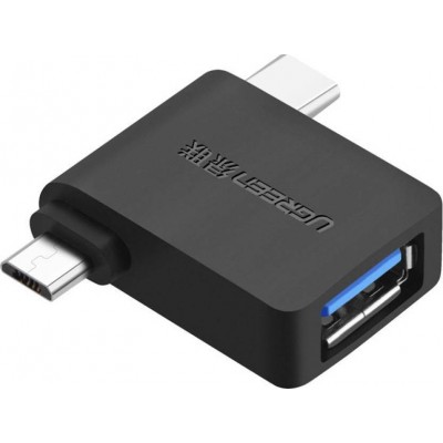 Ugreen adapter OTG USB USB 3.2 Gen 1 (5Gbps) - USB Type C / micro USB black (30453)