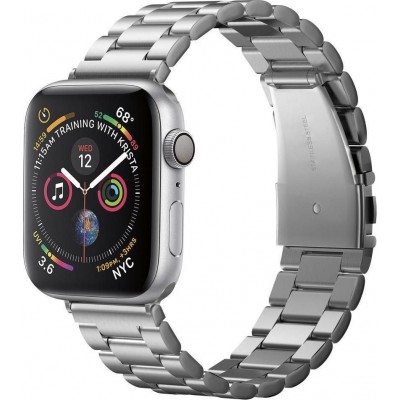Spigen® Modern Fit™ 062MP25404 Apple Watch 45mm / 44mm / 42mm Stainless Steel Band - Silver