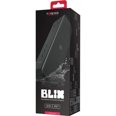 Forever Blix 10 BS-850 Αδιάβροχο Ηχείο Bluetooth 10W με 10 ώρες Λειτουργίας Black