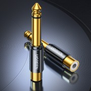 Ugreen 6.35mm jack adapter (male) to RCA (female) gold (AV169)
