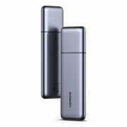 Ugreen housing M.2 NVMe / M.2 SATA SSD SSD USB 3.2 Gen 2 (10Gbps) gray + cable USB – USB Type C 0.5m + USB Type C – USB Type C 0.5m (CM389) cable