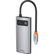 Baseus Hub 4in1 Metal Gleam Series, USB-C to USB 3.0 + USB 2.0 + HDMI + USB-C PD (CAHUB-CY0G)