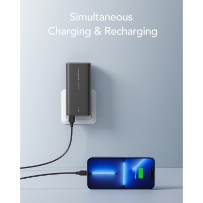 Veger ACE100 10000 PD 20W USB-C Power Bank 10.000mAh με Built-in Πρίζα, Power Delivery & QC3.0, Μαύρο