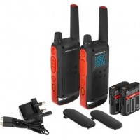 Walkie Talkie Motorola Go Adventure PMR T82 με Υποδοχή Hands Free 2.5mm, Μαύρο με Φακό Led, Εύρος Κάλυψης 10 km