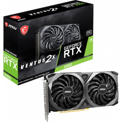 MSI GeForce graphics card RTX 3060 VENTUS 2X 12G – 12 GB GDDR6 OC