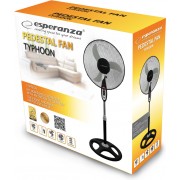 Esperanza Typhoon Ανεμιστήρας Ορθοστάτης 50W Διαμέτρου 40cm Black/Grey