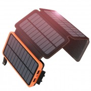 Poweradd Iesafy YD-820S Ηλιακό Power Bank 26800mAh 6W με 2 Θύρες USB-A Πορτοκαλί