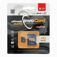 Memory Card Imro microSD 8GB with adapter / Class 10 UHS	