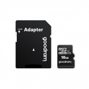 Memory Card GOODRAM microSD SD 16GB CLASS 10 UHS I 100MB/s with adapter