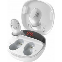 Baseus WM01 Plus In-ear Bluetooth Handsfree Ακουστικά με Θήκη Φόρτισης Λευκά