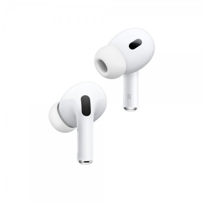Apple AirPods Pro 2nd Generation In-ear Bluetooth Handsfree Ακουστικά με Αντοχή στον Ιδρώτα και Θήκη Φόρτισης Λευκά MQD83