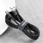 BASEUS USB Cable - Cafule CAMKLF-AG1 2.4A micro USB 0.5m black and gray