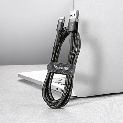 BASEUS USB Cable - Cafule CAMKLF-AG1 2.4A micro USB 0.5m black and gray