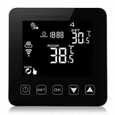 Hysen HY08-BB Ψηφιακός Θερμοστάτης Χώρου Smart με Wi-Fi