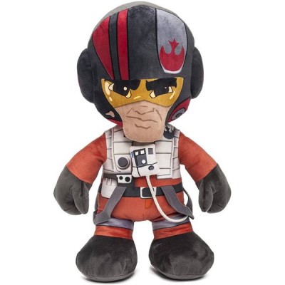 DISNEY STAR WARS PLUSH POE IN UNIQUE VELBOA 45CM