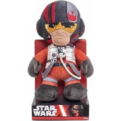 DISNEY STAR WARS PLUSH POE IN UNIQUE VELBOA IN DISPLAY BOX 25CM