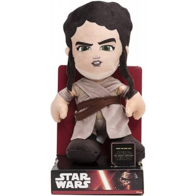 DISNEY STAR WARS PLUSH REY IN UNIQUE VELBOA IN DISPLAY BOX 25CM