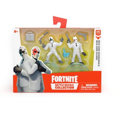 FORTNITE - SET OF TWO FIGURES WITH ACCESSORIES BATTLE ROYALE COLLECTION 13X18CM