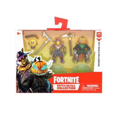 FORTNITE - SET OF TWO FIGURES WITH ACCESSORIES BATTLE ROYALE COLLECTION 13X18CM 116607