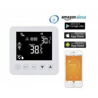 Hysen HY08WE-2-WIFI Έξυπνος Θερμοστάτης καλοριφέρ Smart WiFi & Internet control (White)